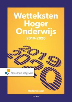 Wetteksten hoger onderwijs 2019-2020 | 9789001899820
