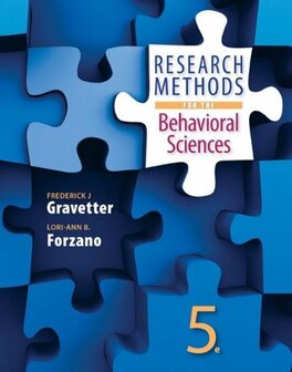 9781305104136 | Research Methods for the Behavioral Sciences