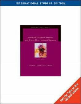 9780495384984 | Applied Regression Analysis and Multivariable Methods, International Edition