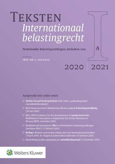 9789013158892 | Teksten Internationaal belastingrecht 2020|2021