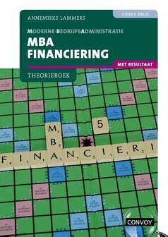 9789463172844 | MBA Financiering met resultaat 4e druk Theorieboek