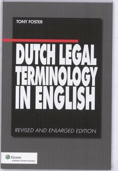 Dutch Legal Terminology in English | 9789013064179