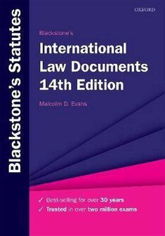 9780198838784 | Blackstone&#039;s International Law Documents