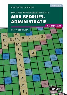 9789463172813 | MBA Bedrijfsadministratie met resultaat 4e druk Theorieboek