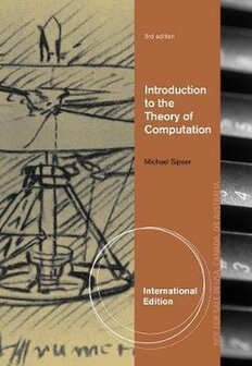 9781133187813 | Introduction to the Theory of Computation, International Edition