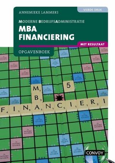 9789463172851 | MBA Financiering met resultaat bij 4e druk Opgavenboek