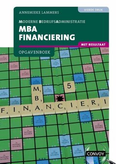 9789463172851 | MBA Financiering met resultaat bij 4e druk Opgavenboek
