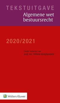 9789013158137 | Tekstuitgave Algemene wet bestuursrecht 2020|2021