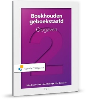 Boekhouden geboekstaafd 2 opgaven | 9789001889333